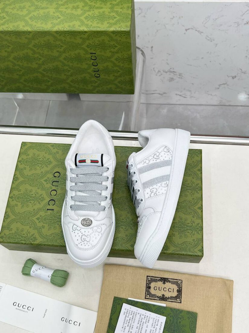 Кроссовки Gucci Screener 838873-135114 Premium White фото 2 Кроссовки Gucci Screener 838873-135114 Premium White - фото 2