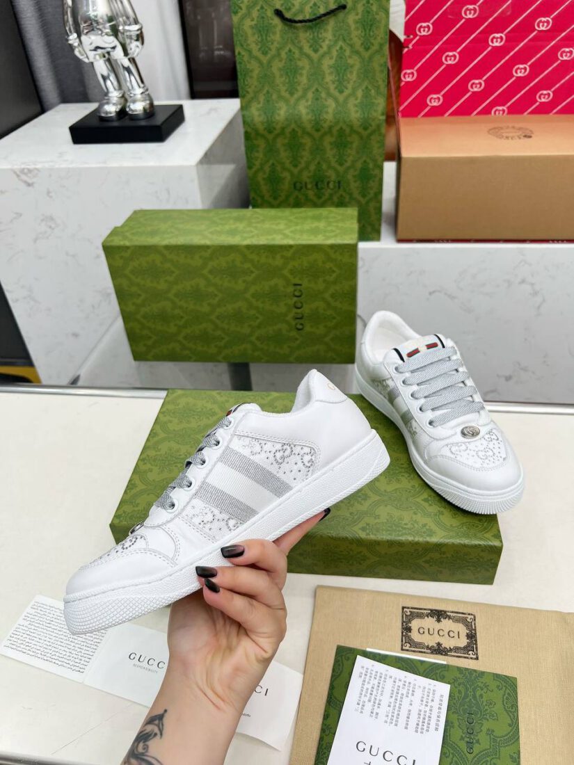Кроссовки Gucci Screener 838873-135114 Premium White фото 4 Кроссовки Gucci Screener 838873-135114 Premium White - фото 4