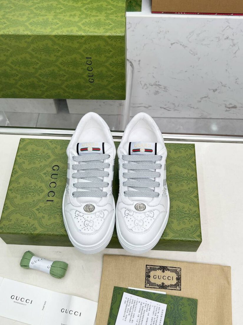 Кроссовки Gucci Screener 838873-135114 Premium White фото 7 Кроссовки Gucci Screener 838873-135114 Premium White - фото 7