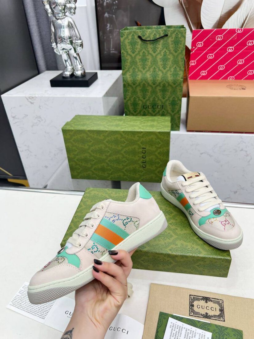 Кроссовки Gucci Screener 838873-135142 Premium Grey фото 2 Кроссовки Gucci Screener 838873-135142 Premium Grey - фото 2