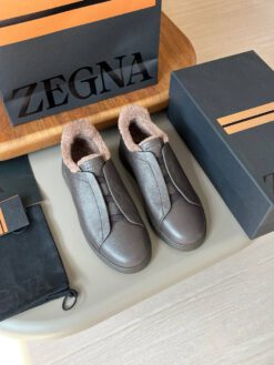 Ermenegildo Zegna Triple Stitch Winter Lo A135483 Grey - фото 6