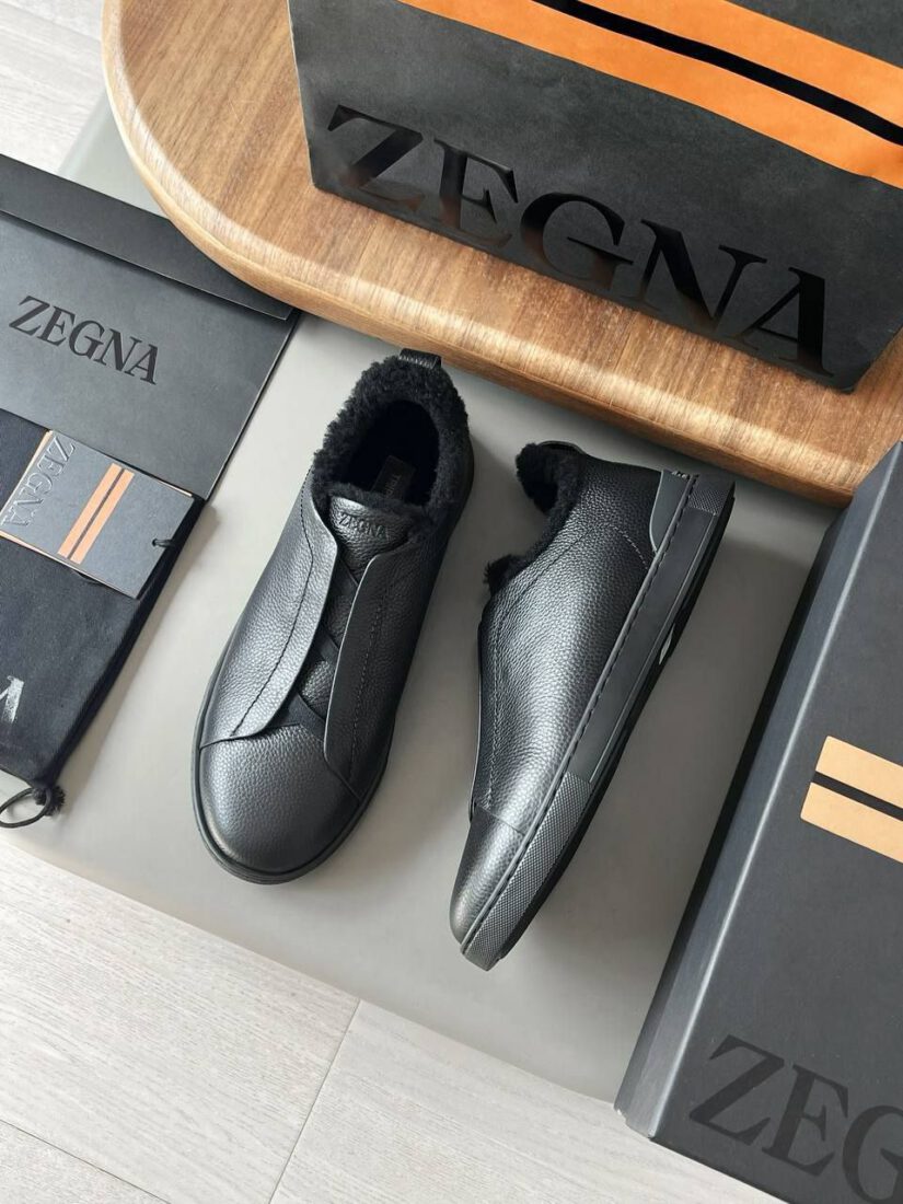 Ermenegildo Zegna Triple Stitch Winter Lo A135496 Black фото 2 Ermenegildo Zegna Triple Stitch Winter Lo A135496 Black - фото 2