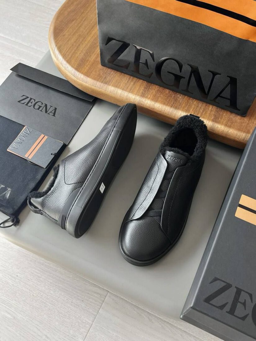 Ermenegildo Zegna Triple Stitch Winter Lo A135496 Black фото 3 Ermenegildo Zegna Triple Stitch Winter Lo A135496 Black - фото 3
