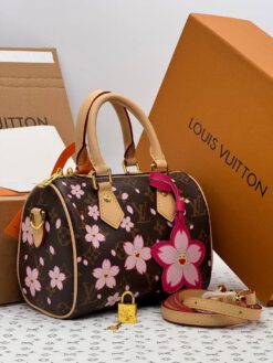 Женская сумка Louis Vuitton A135722 25-20/15 см в цветочек