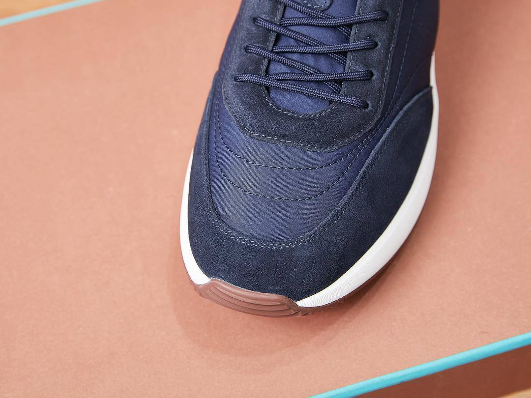 Мужские кроссовки Лоро Пиано Weekend Walk Suede-Trimmed Shell Evo Wind Fur Insole Premium Blue фото 5 Мужские кроссовки Лоро Пиано Weekend Walk Suede-Trimmed Shell Evo Wind Fur Insole Premium Blue - фото 5