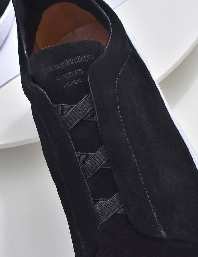 Кроссовки Ermenegildo Zegna Triple Stitch Lo Suede A136156 Black (размеры 39-49) фото 4 Кроссовки Ermenegildo Zegna Triple Stitch Lo Suede A136156 Black (размеры 39-49) - фото 4