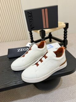 Кроссовки Ermenegildo Zegna Triple Stitch II Lo Leather A136341 White
