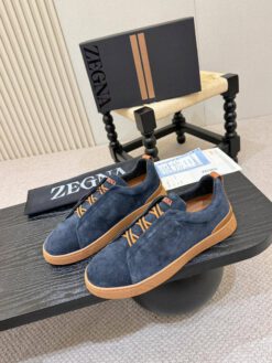 Кроссовки Ermenegildo Zegna Triple Stitch II Lo Suede A136365 Grey