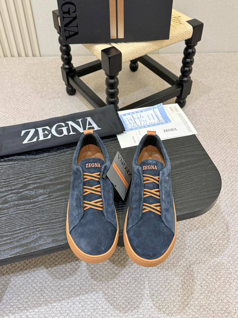 Кроссовки Ermenegildo Zegna Triple Stitch II Lo Suede A136365 Grey фото 3 Кроссовки Ermenegildo Zegna Triple Stitch II Lo Suede A136365 Grey - фото 3