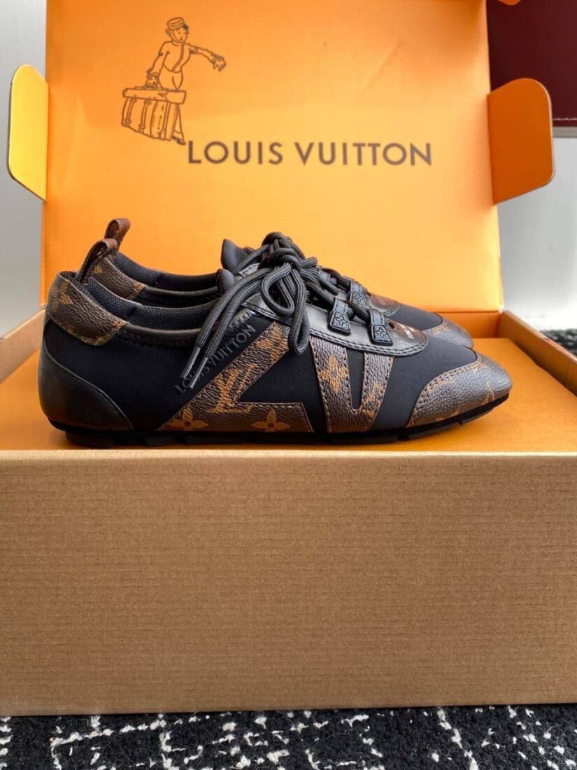 Кроссовки Louis Vuitton Sneakerina Premium Brown Blk фото 2 Кроссовки Louis Vuitton Sneakerina Premium Brown Blk - фото 2