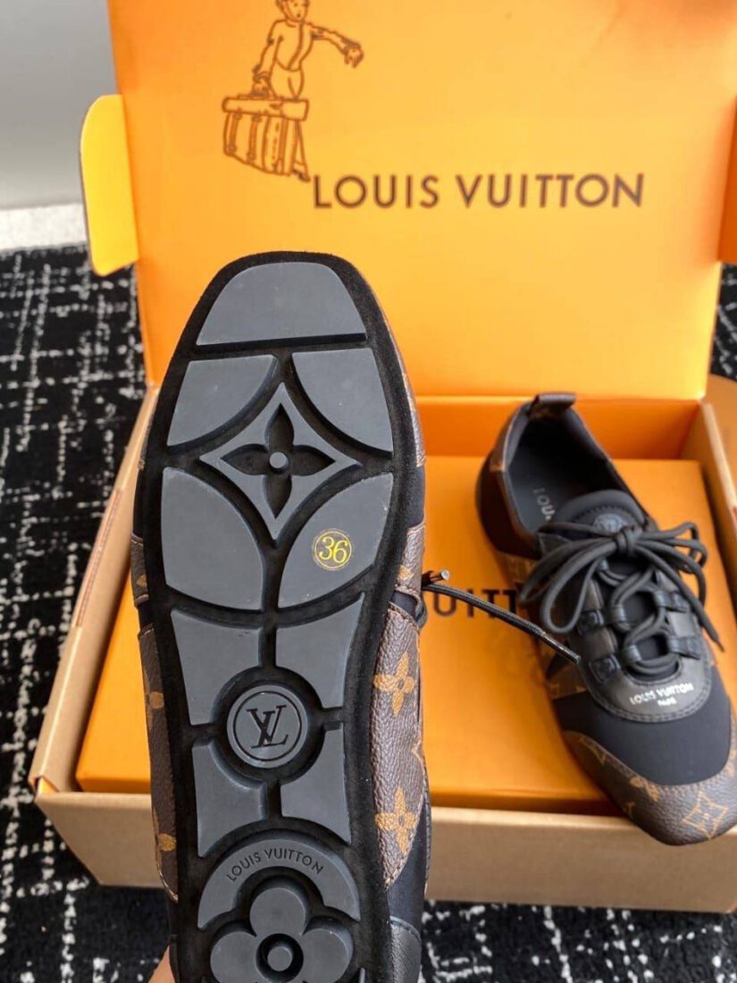 Кроссовки Louis Vuitton Sneakerina Premium Brown Blk фото 5 Кроссовки Louis Vuitton Sneakerina Premium Brown Blk - фото 5