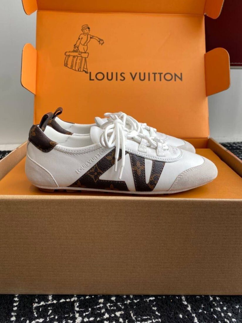 Кроссовки Louis Vuitton Sneakerina Premium White Brn фото 1 Кроссовки Louis Vuitton Sneakerina Premium White Brn - фото 1