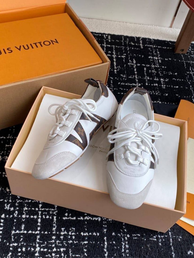 Кроссовки Louis Vuitton Sneakerina Premium White Brn фото 2 Кроссовки Louis Vuitton Sneakerina Premium White Brn - фото 2