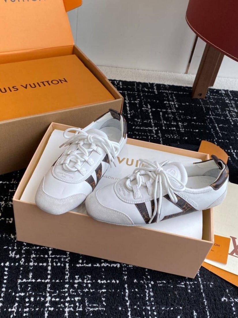 Кроссовки Louis Vuitton Sneakerina Premium White Brn фото 3 Кроссовки Louis Vuitton Sneakerina Premium White Brn - фото 3