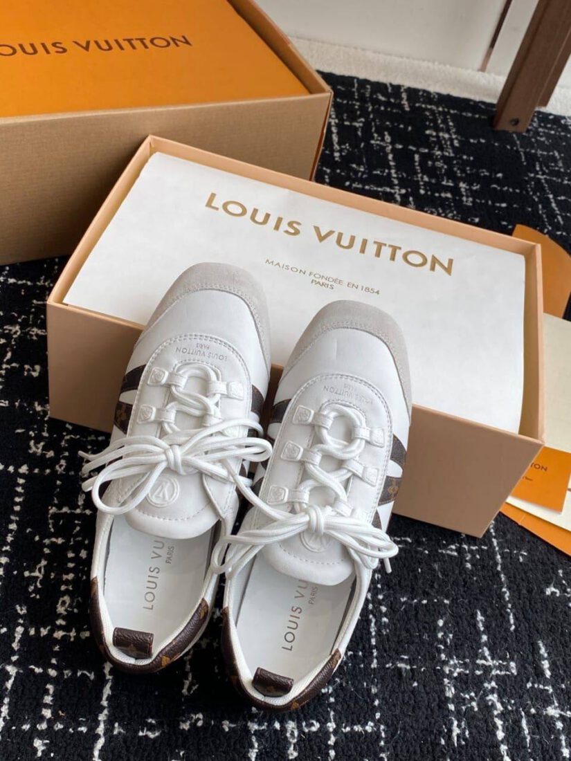 Кроссовки Louis Vuitton Sneakerina Premium White Brn фото 4 Кроссовки Louis Vuitton Sneakerina Premium White Brn - фото 4