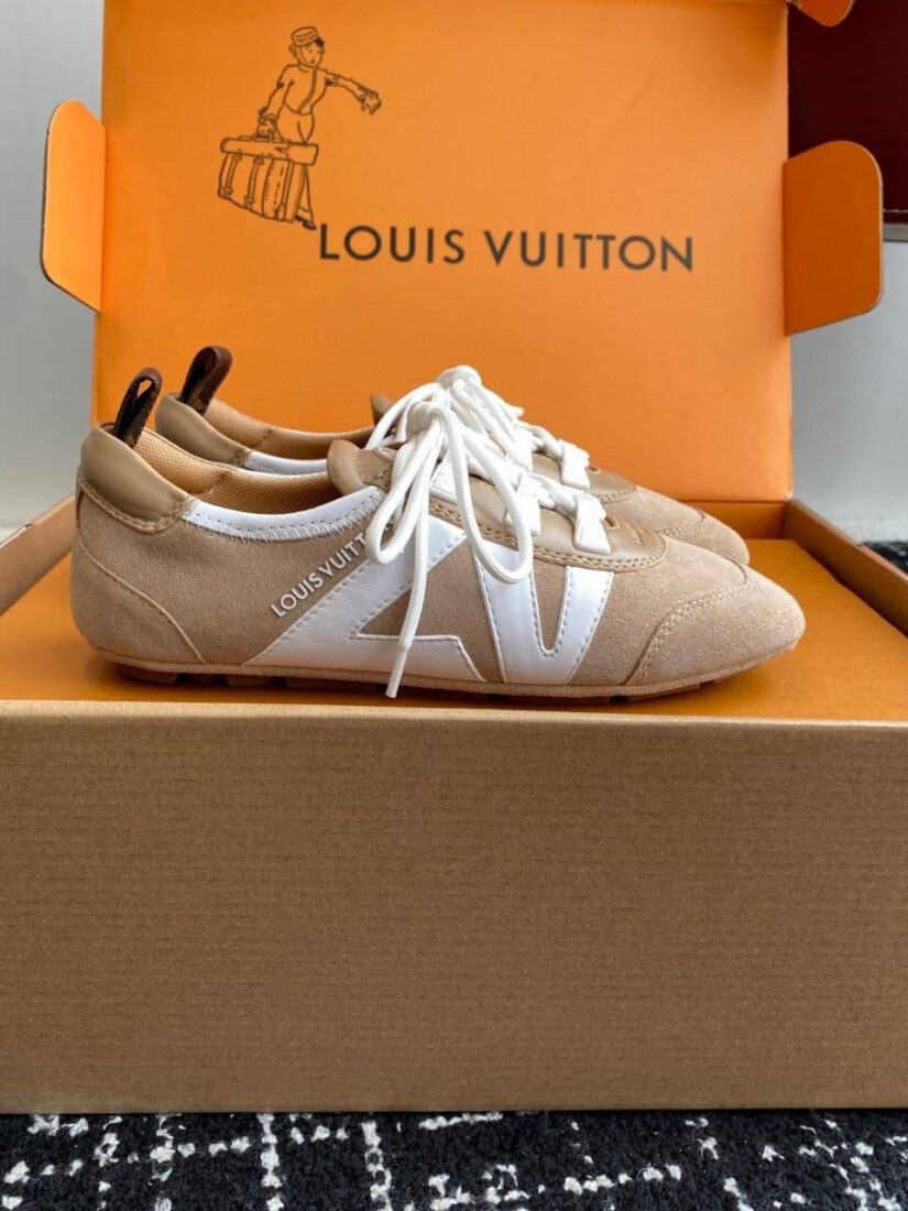 Кроссовки Louis Vuitton Sneakerina Premium Beige Wht фото 2 Кроссовки Louis Vuitton Sneakerina Premium Beige Wht - фото 2