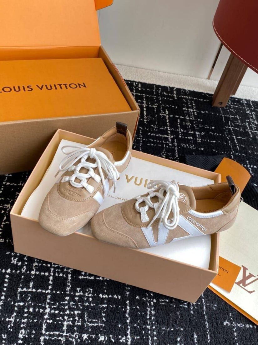 Кроссовки Louis Vuitton Sneakerina Premium Beige Wht фото 3 Кроссовки Louis Vuitton Sneakerina Premium Beige Wht - фото 3