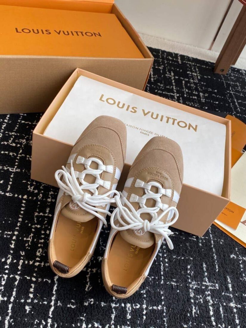 Кроссовки Louis Vuitton Sneakerina Premium Beige Wht фото 4 Кроссовки Louis Vuitton Sneakerina Premium Beige Wht - фото 4