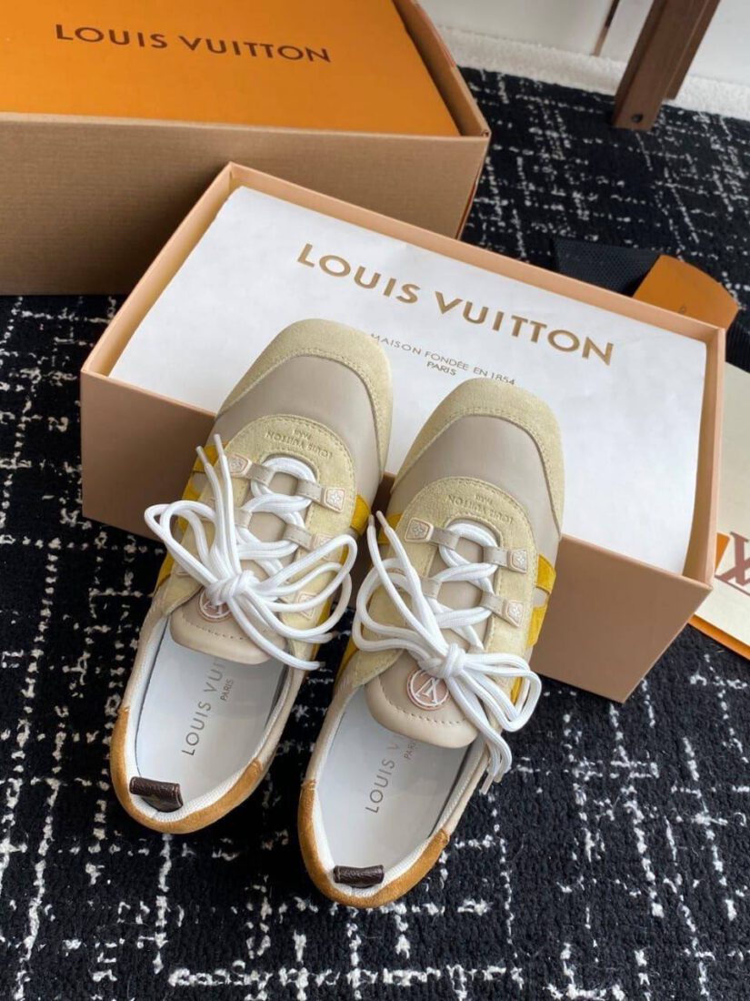 Кроссовки Louis Vuitton Sneakerina Premium Beige Yel фото 3 Кроссовки Louis Vuitton Sneakerina Premium Beige Yel - фото 3
