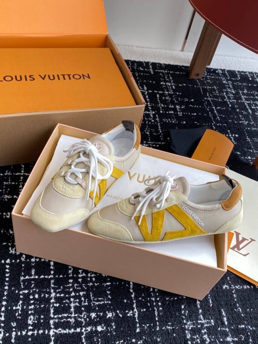 Кроссовки Louis Vuitton Sneakerina Premium Beige Yel фото 6 Кроссовки Louis Vuitton Sneakerina Premium Beige Yel - фото 6