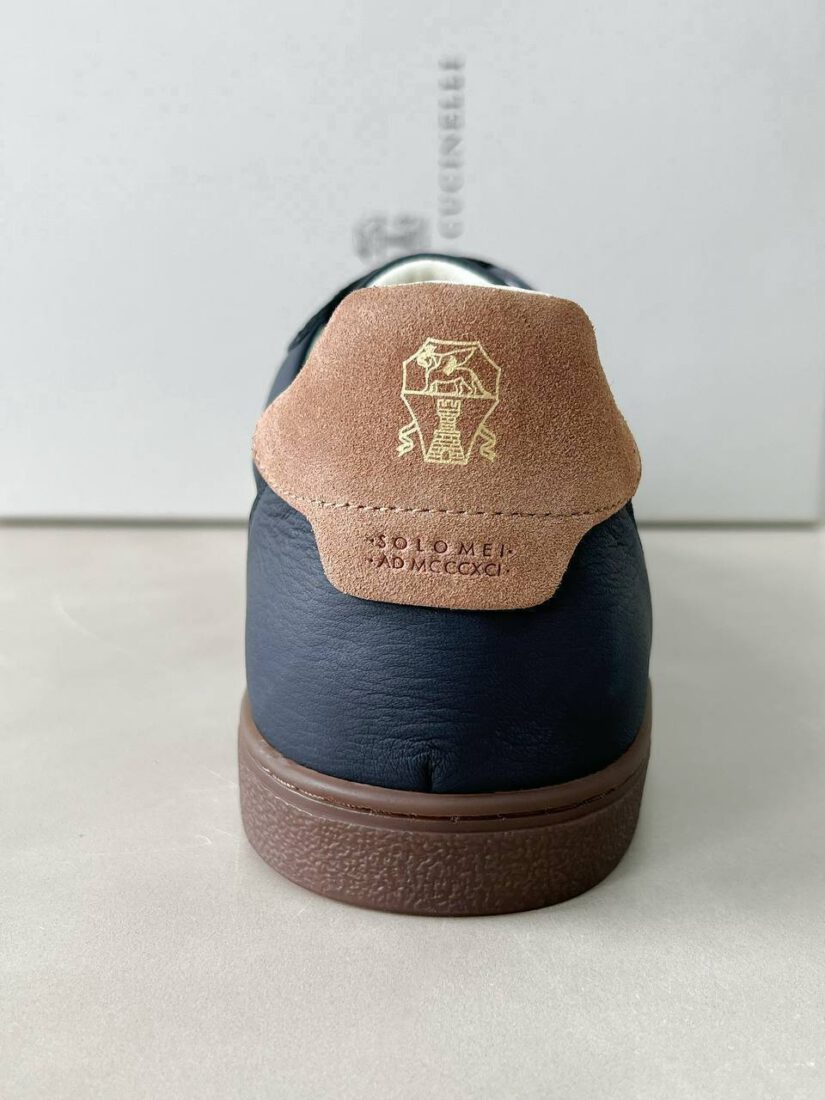 Кроссовки мужские Brunello Cucinelli Leather A136485 Premium Blue фото 6 Кроссовки мужские Brunello Cucinelli Leather A136485 Premium Blue - фото 6