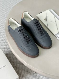 Кроссовки мужские Brunello Cucinelli Leather A136501 Premium Grey