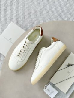 Кроссовки мужские Brunello Cucinelli Leather A136517 Premium White