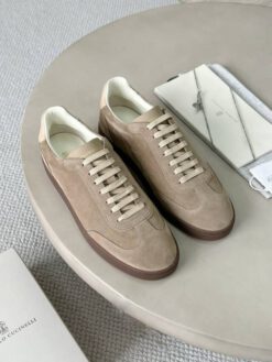 Кроссовки мужские Brunello Cucinelli Suede A136528 Premium Beige