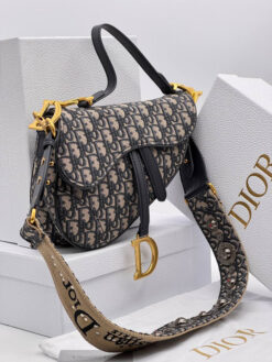 Сумка Christian Dior Saddle 25.5/20/6.5 см чёрная A137061
