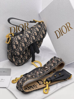 Сумка Christian Dior Saddle 19/15/6 см чёрная A137108