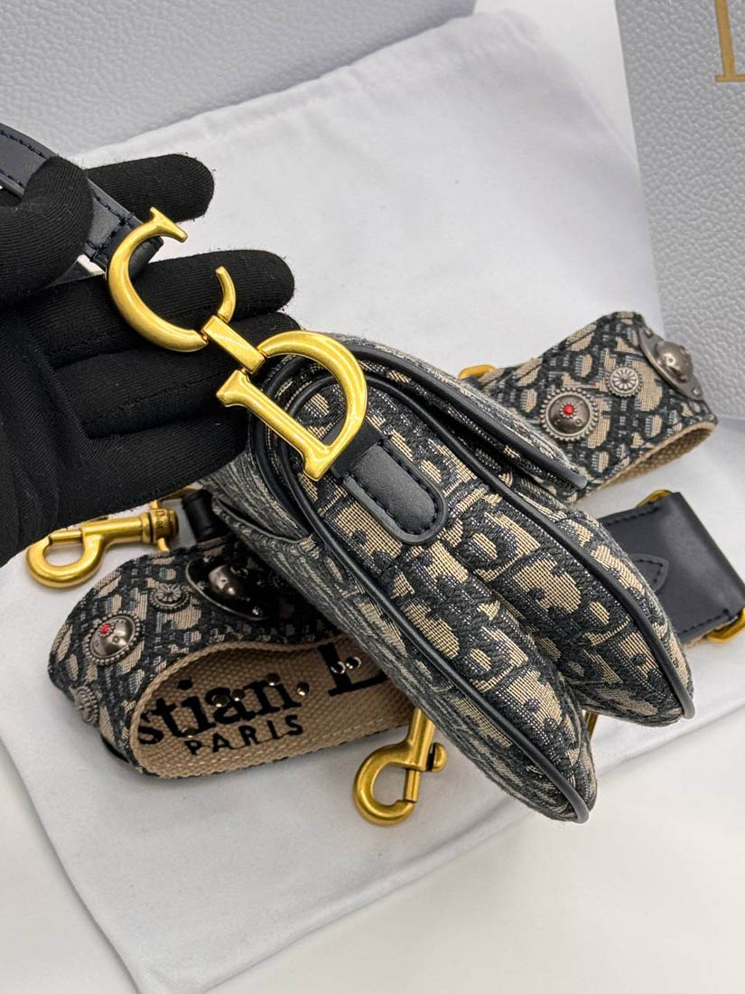 Сумка Christian Dior Saddle 19/15/6 см чёрная A137108 фото 3 Сумка Christian Dior Saddle 19/15/6 см чёрная A137108 - фото 3