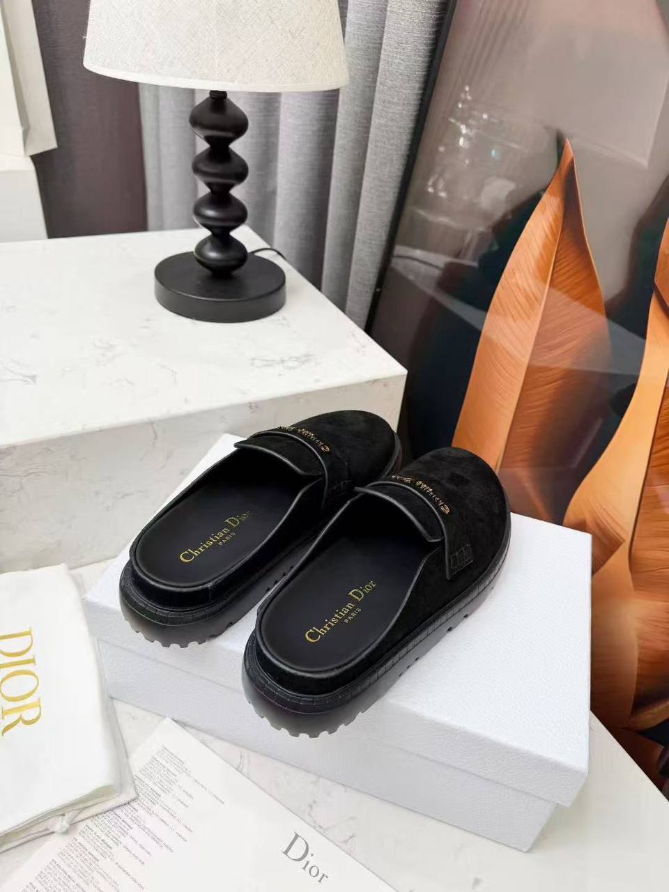 Мюли женские Christian Dior Boy Mule A137399 чёрные фото 3 Мюли женские Christian Dior Boy Mule A137399 чёрные - фото 3