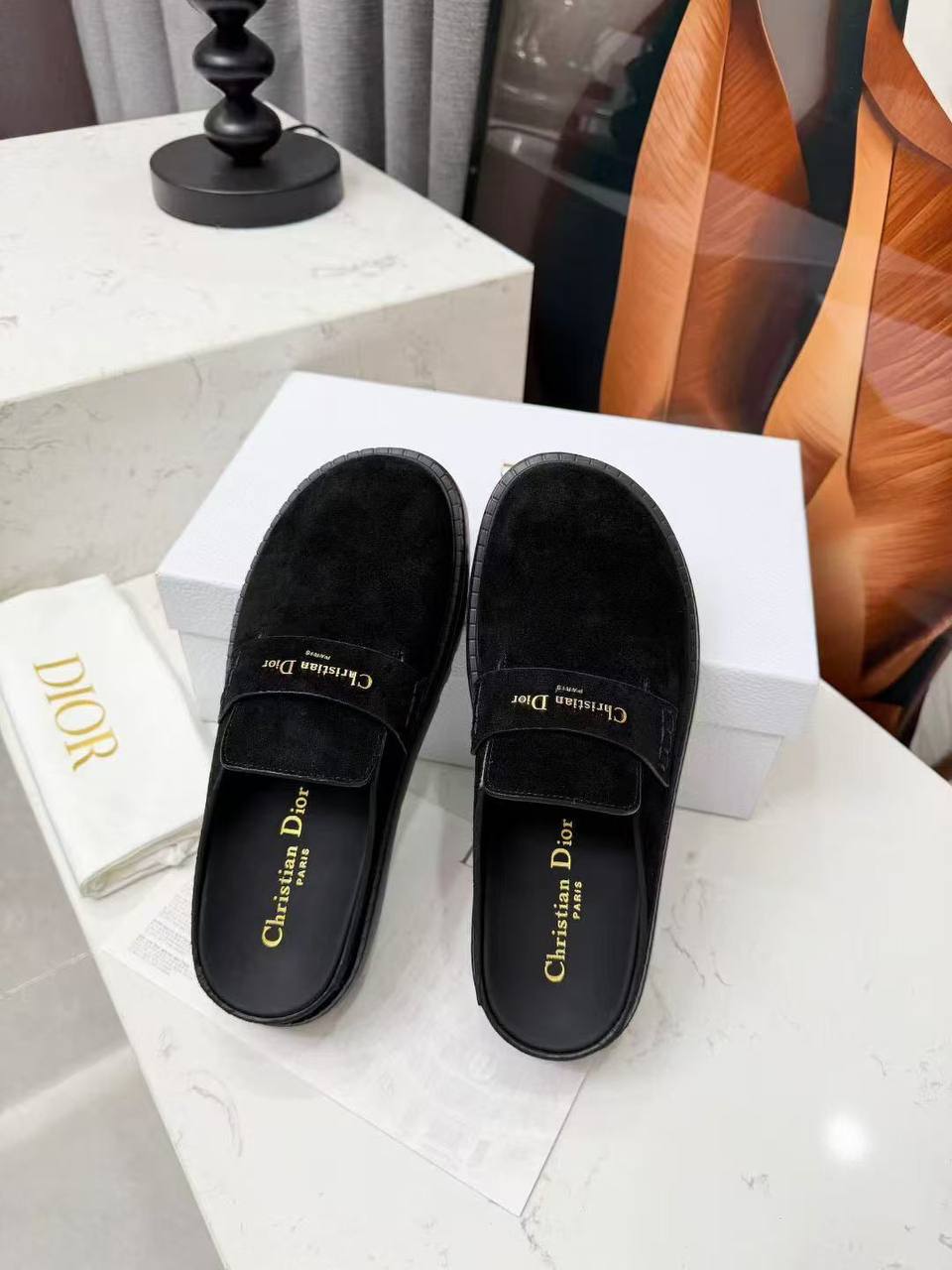 Мюли женские Christian Dior Boy Mule A137399 чёрные фото 4 Мюли женские Christian Dior Boy Mule A137399 чёрные - фото 4