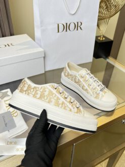 Кеды Christian Dior Walk'n'Dior Oblique Premium KCK211OBE_G51G бежевые золотистые