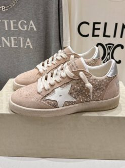 Кеды женские Golden Goose Premium A138454 бежевые