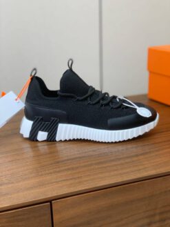 Кроссовки Hermes Lift slip-on H261028Z Black-Wht