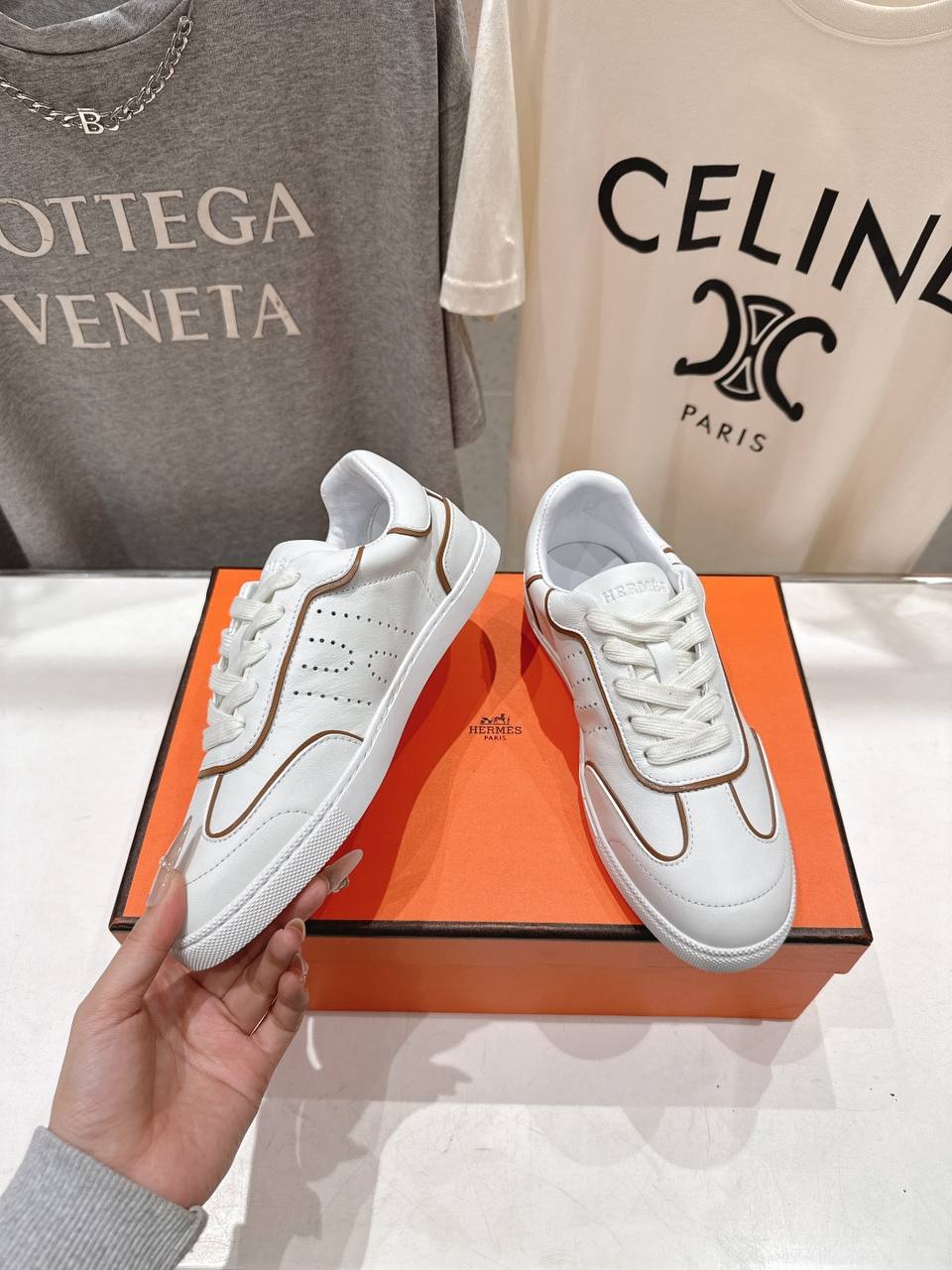 Кроссовки Hermes Match Sneaker H261000Z White фото 5 Кроссовки Hermes Match Sneaker H261000Z White - фото 5