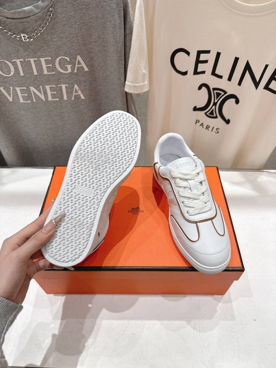 Кроссовки Hermes Match Sneaker H261000Z White фото 3 Кроссовки Hermes Match Sneaker H261000Z White - фото 3