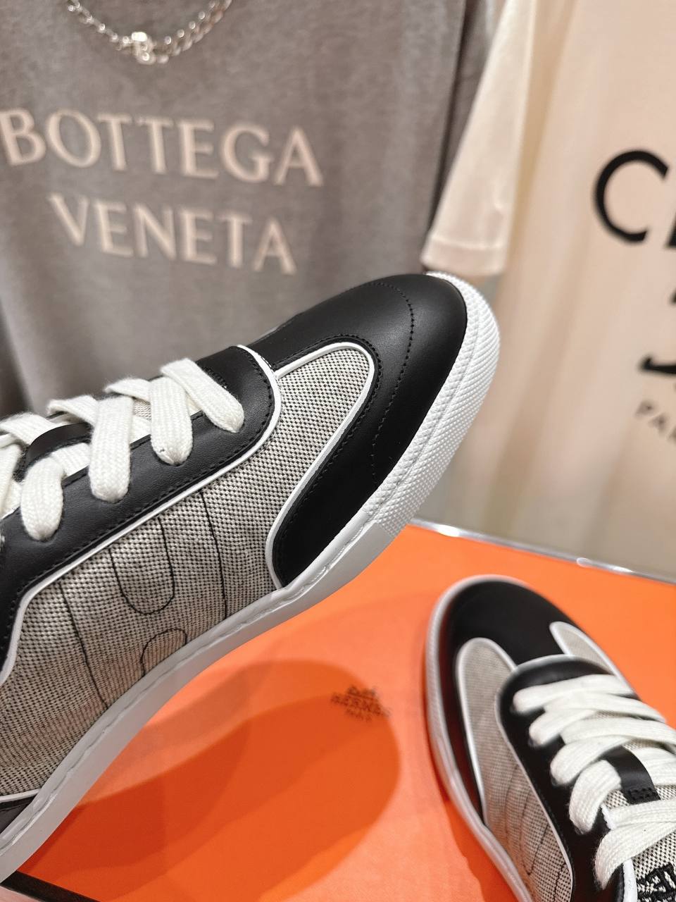 Кроссовки Hermes Match Sneaker H261002Z Black-Grey фото 4 Кроссовки Hermes Match Sneaker H261002Z Black-Grey - фото 4