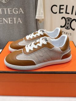 Кроссовки Hermes Match Sneaker H261002Z Beige-Brown