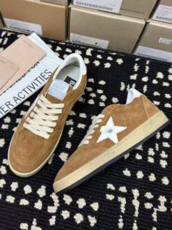 Кеды женские Golden Goose Premium A138518 коричневые - фото 7