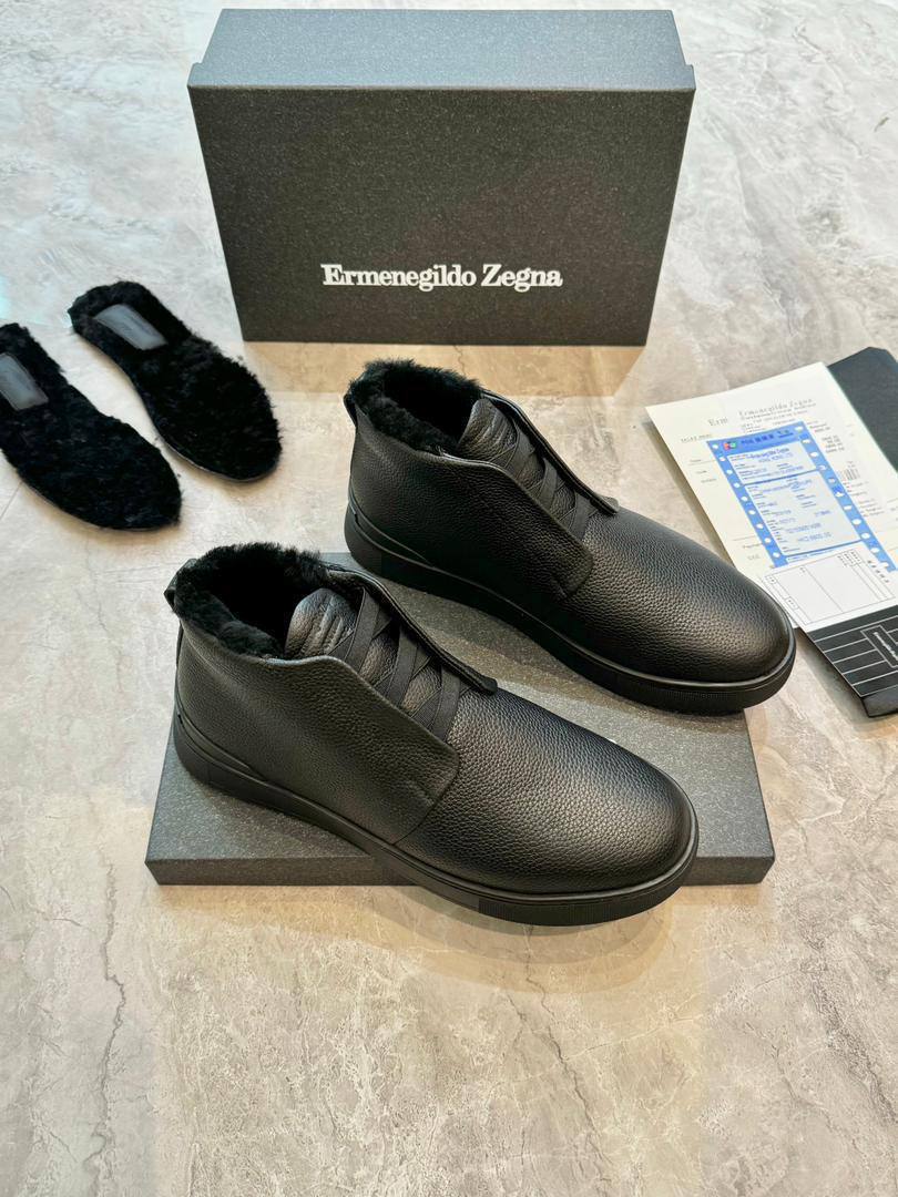 Ermenegildo Zegna Triple Stitch Winter Hi A139131 Black-Blk фото 1 Ermenegildo Zegna Triple Stitch Winter Hi A139131 Black-Blk - фото 1