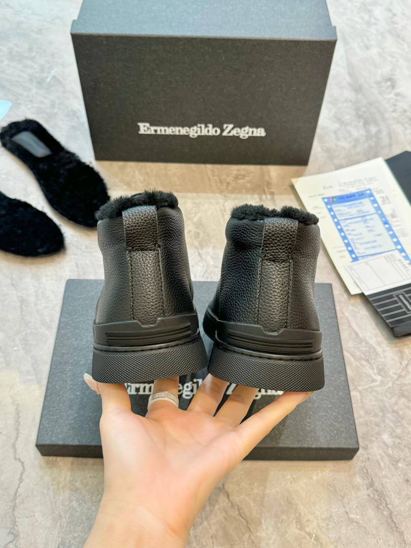 Ermenegildo Zegna Triple Stitch Winter Hi A139131 Black-Blk фото 5 Ermenegildo Zegna Triple Stitch Winter Hi A139131 Black-Blk - фото 5