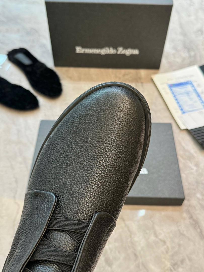 Ermenegildo Zegna Triple Stitch Winter Hi A139131 Black-Blk фото 4 Ermenegildo Zegna Triple Stitch Winter Hi A139131 Black-Blk - фото 4