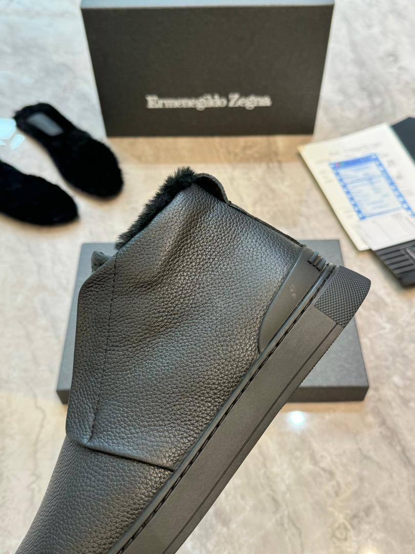 Ermenegildo Zegna Triple Stitch Winter Hi A139131 Black-Blk фото 2 Ermenegildo Zegna Triple Stitch Winter Hi A139131 Black-Blk - фото 2