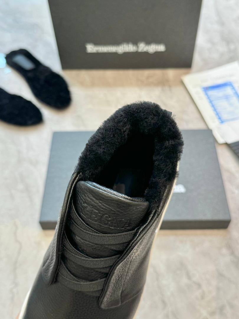 Ermenegildo Zegna Triple Stitch Winter Hi A139144 Black фото 3 Ermenegildo Zegna Triple Stitch Winter Hi A139144 Black - фото 3