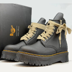 Мартинсы ботинки Dr Martens x Rick Owens 1460 Nappa Leather Platform Boots Black