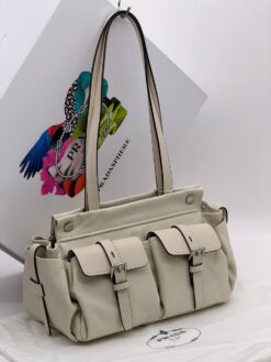 Сумка Prada Route Bag 30/20 см белая