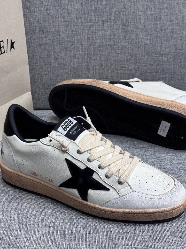 Кеды мужские Golden Goose BallStar Premium A139332 белые фото 1 Кеды мужские Golden Goose BallStar Premium A139332 белые - фото 1
