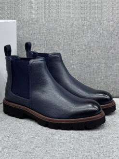 Ботинки Brunello Cucinelli Man Leather A139362 Blue